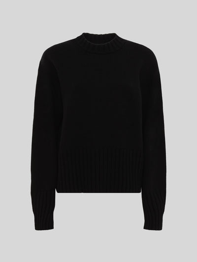 CREWNECK BOXY IN LANA E CASHMERE