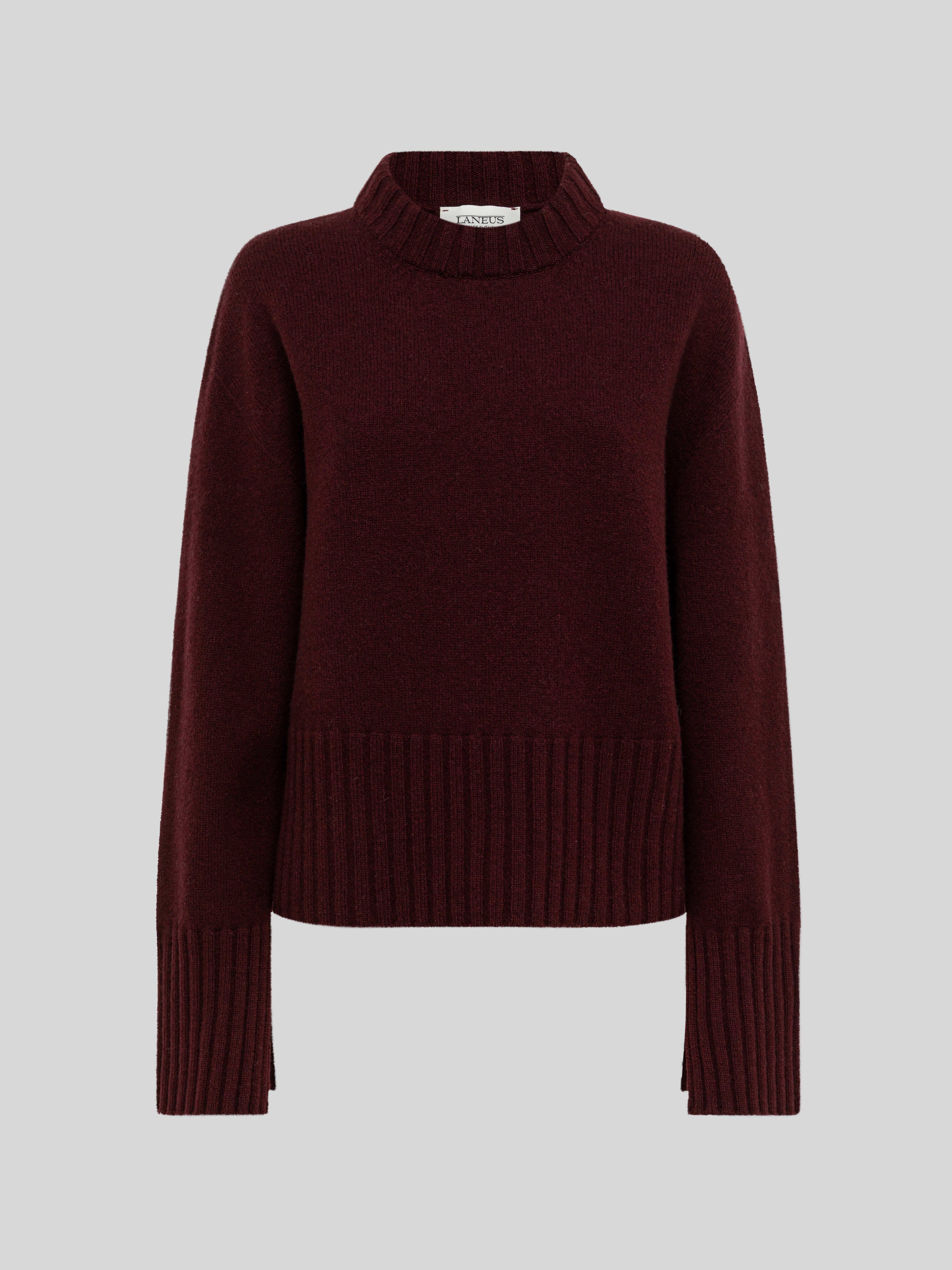 CREWNECK BOXY IN LANA E CASHMERE