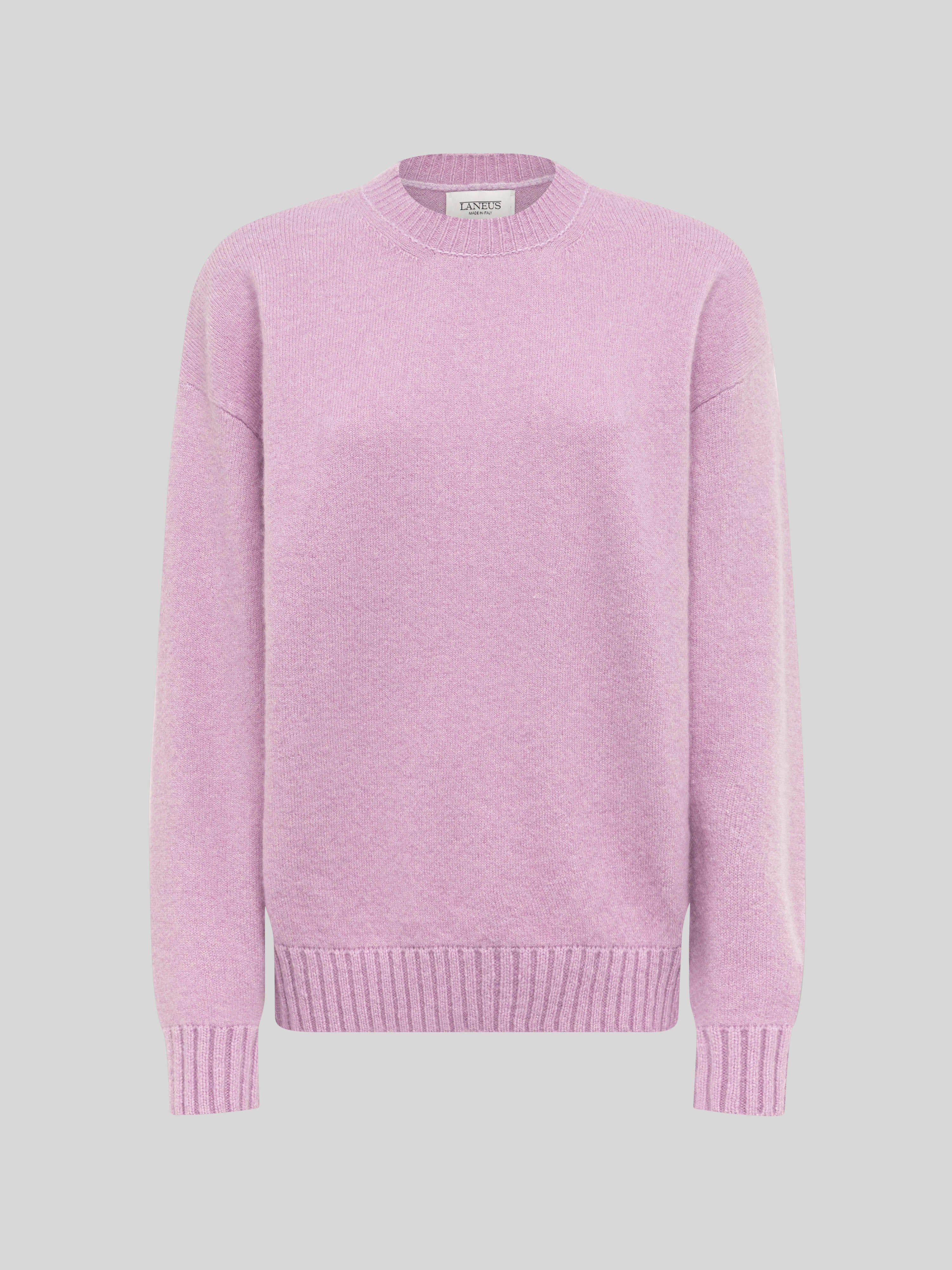 CREWNECK IN CASHMERE E SETA