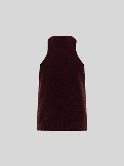 SLEEVELESS TOP IN CASHMERE E SETA