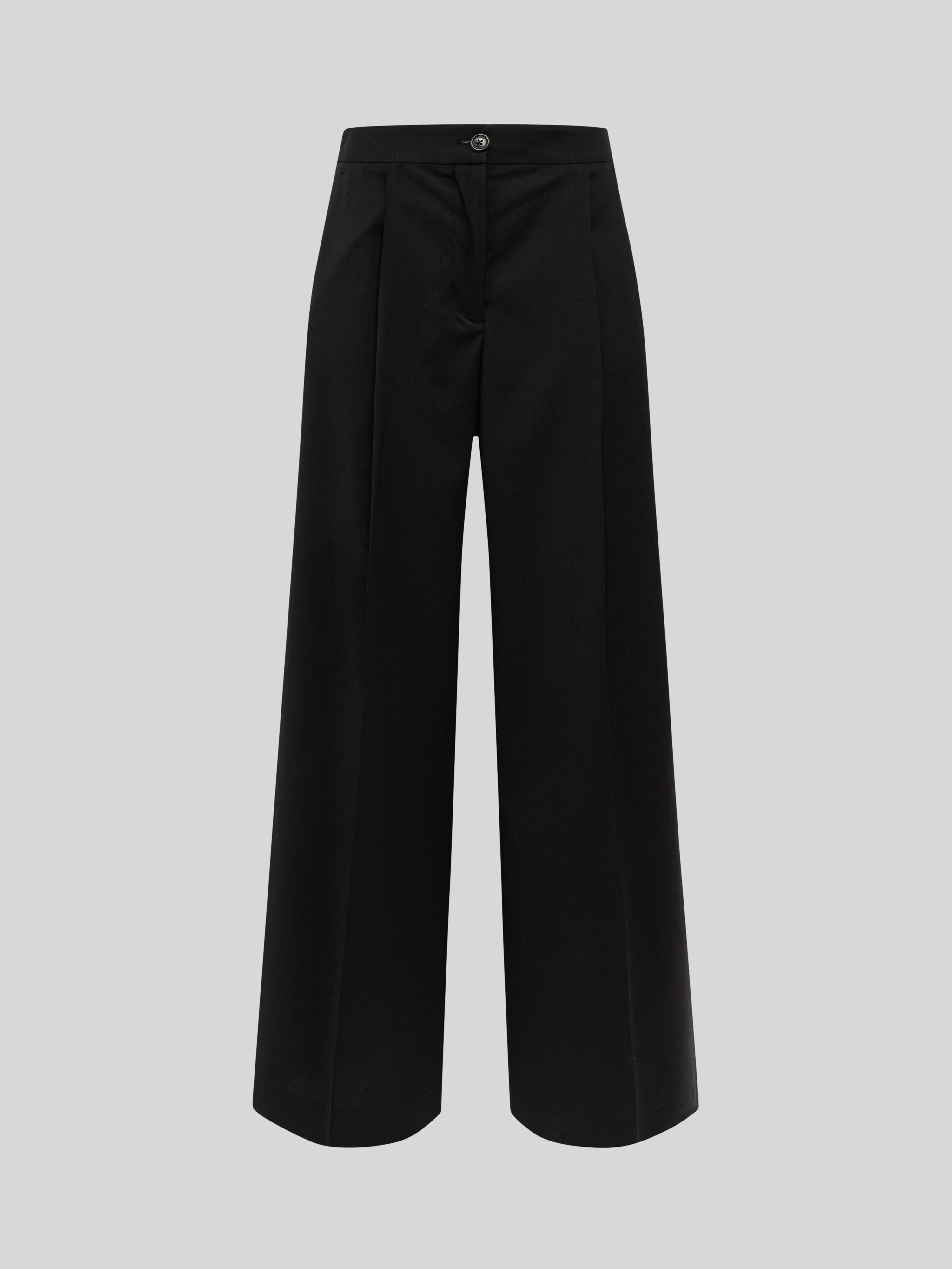 WOOL TROUSERS WIDE LEG
