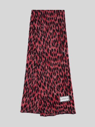 BRUSHED SPOTTED KNITTED SCARF