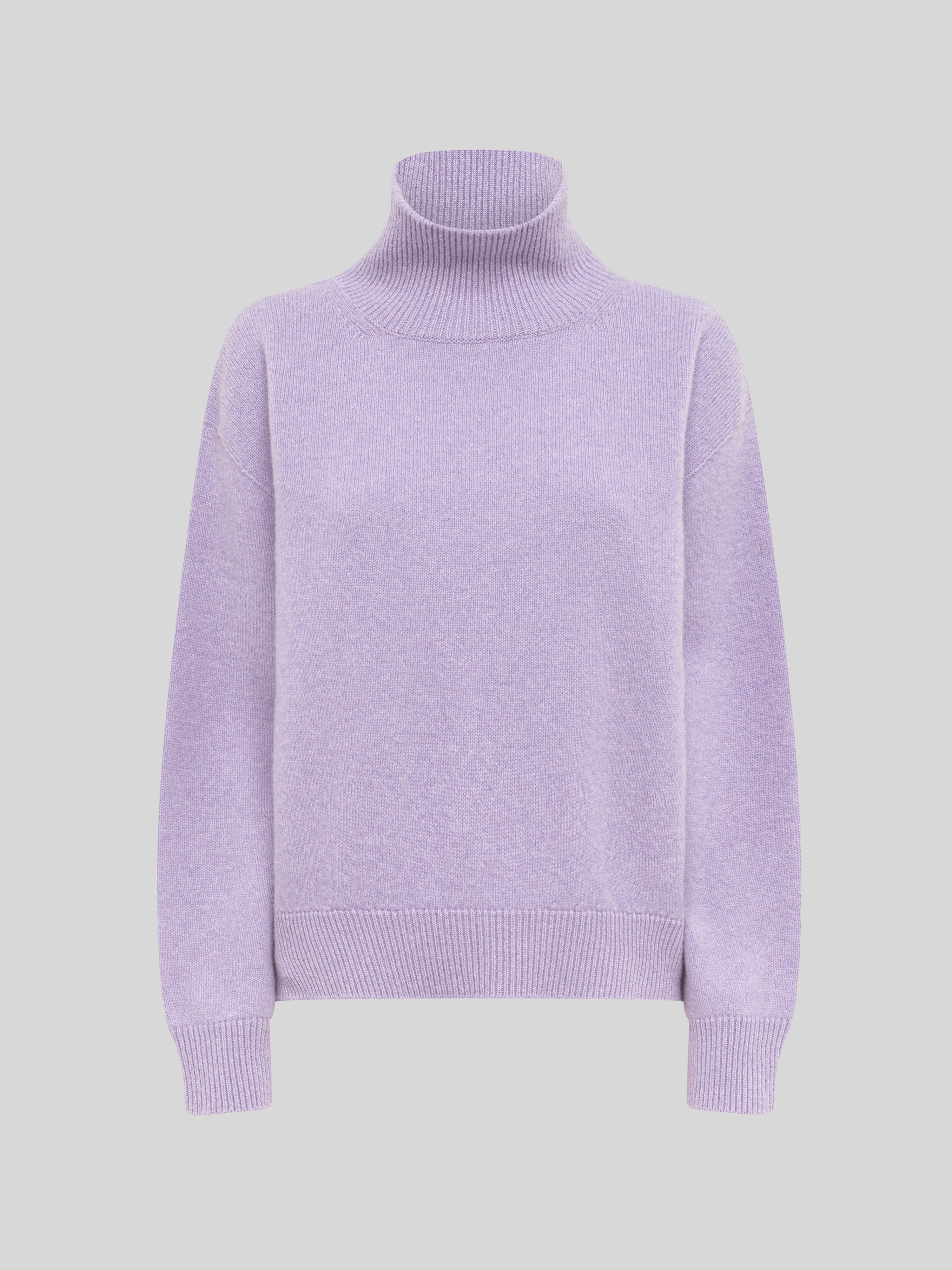 TURTLENECK BOXY IN LANA E CASHMERE