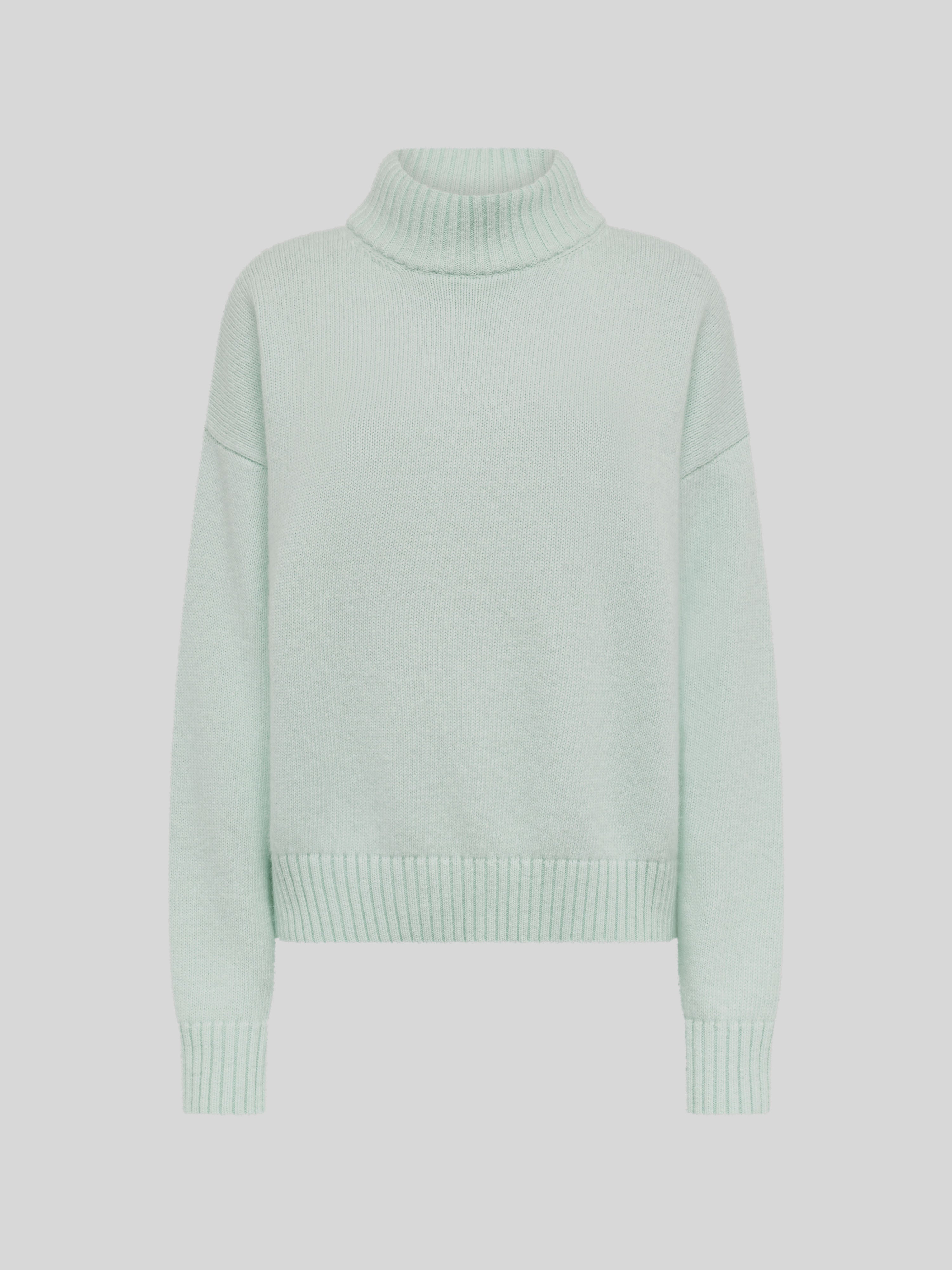 MOCK NECK IN LANA E ANGORA BOXY FIT