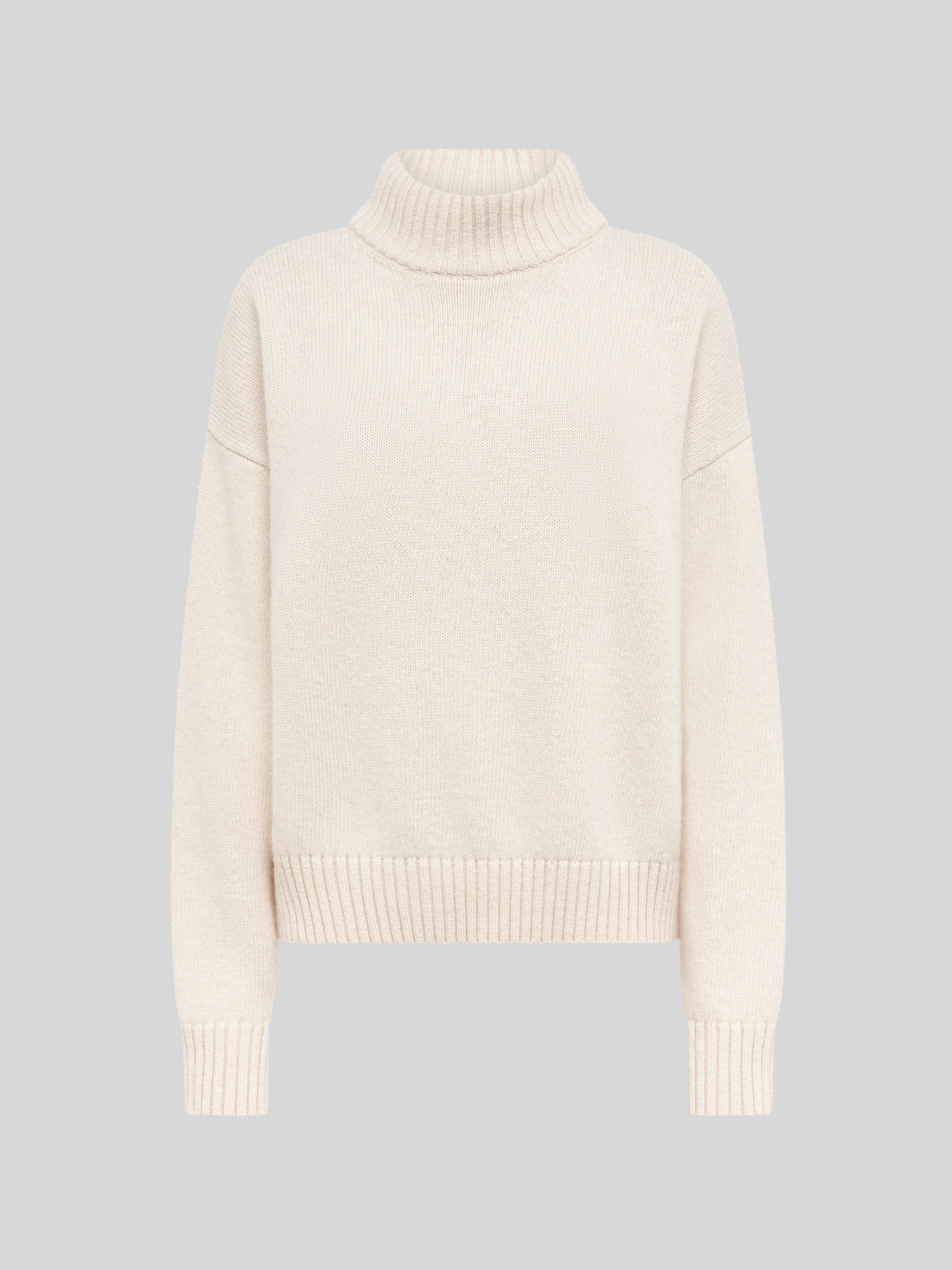 MOCK NECK IN LANA E ANGORA BOXY FIT