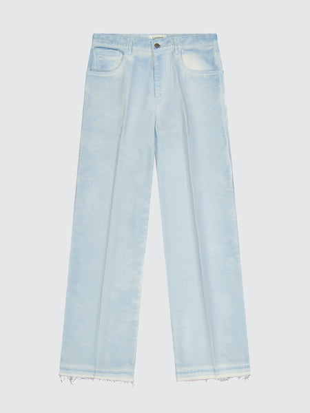 Jeans baggy in gabardine