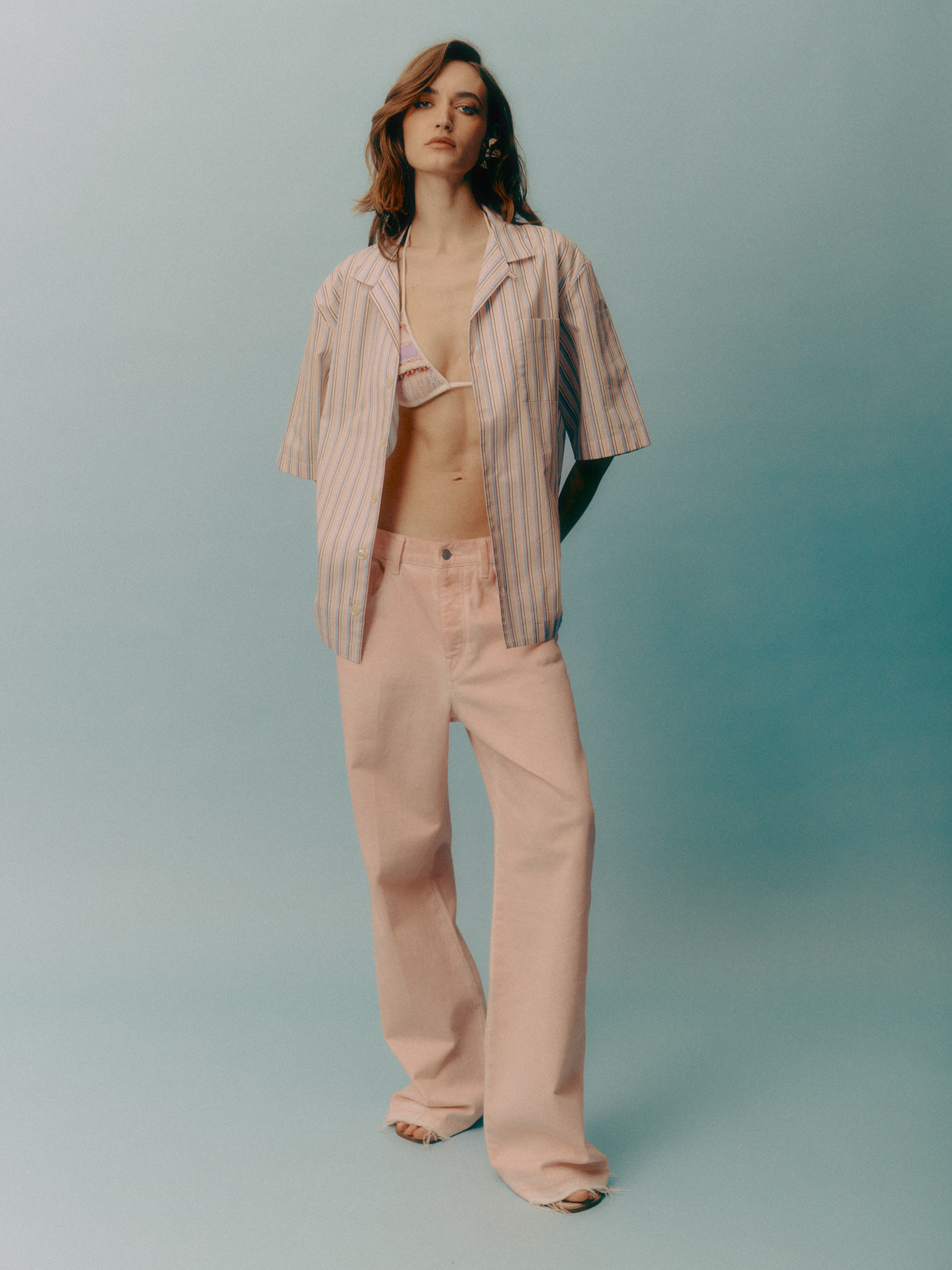 Cotton baggy loose jeans