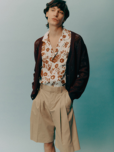 Oversize knitted cardigan