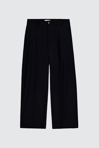 Laneus pantaloni black con pinces