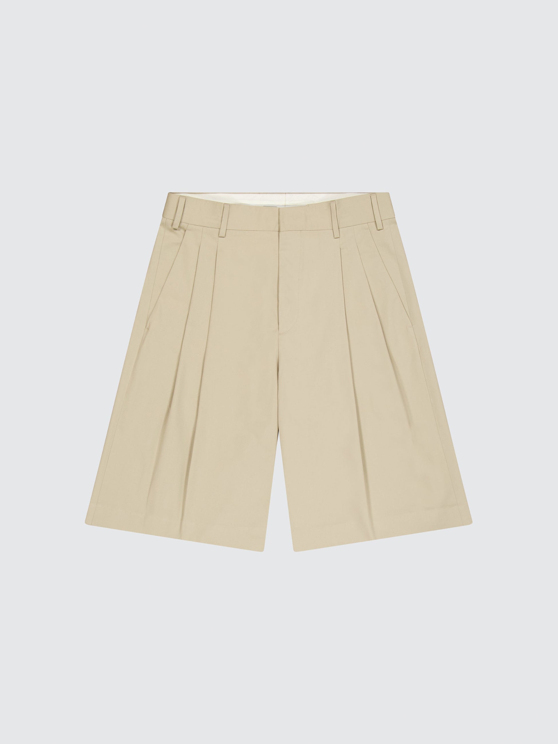 Gabardine double pence bermuda