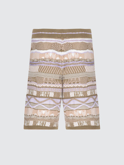 Knitted "Laneus" jacquard shorts