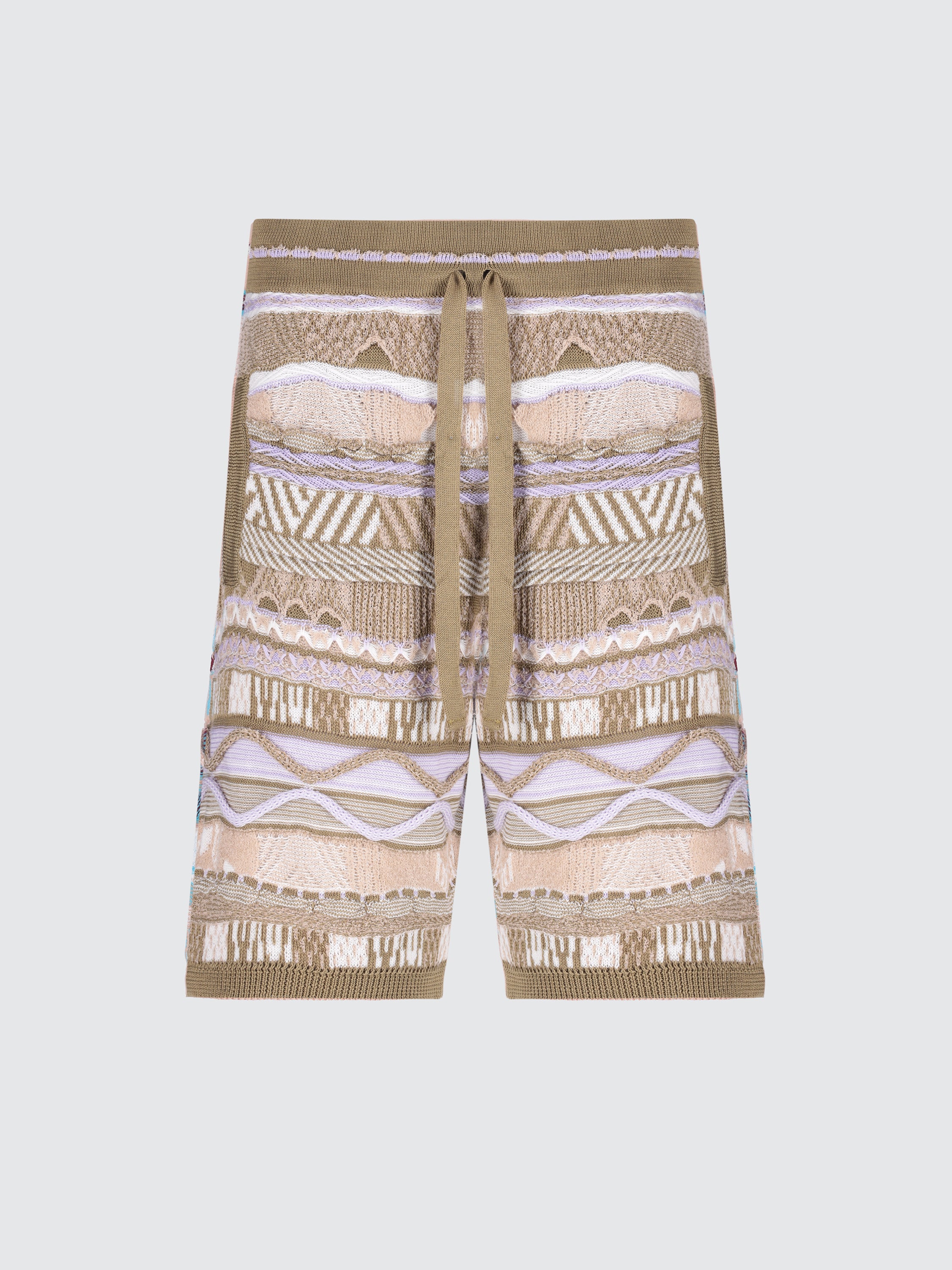 Knitted "Laneus" jacquard shorts
