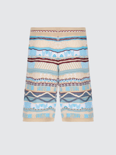 Knitted "Laneus" jacquard shorts