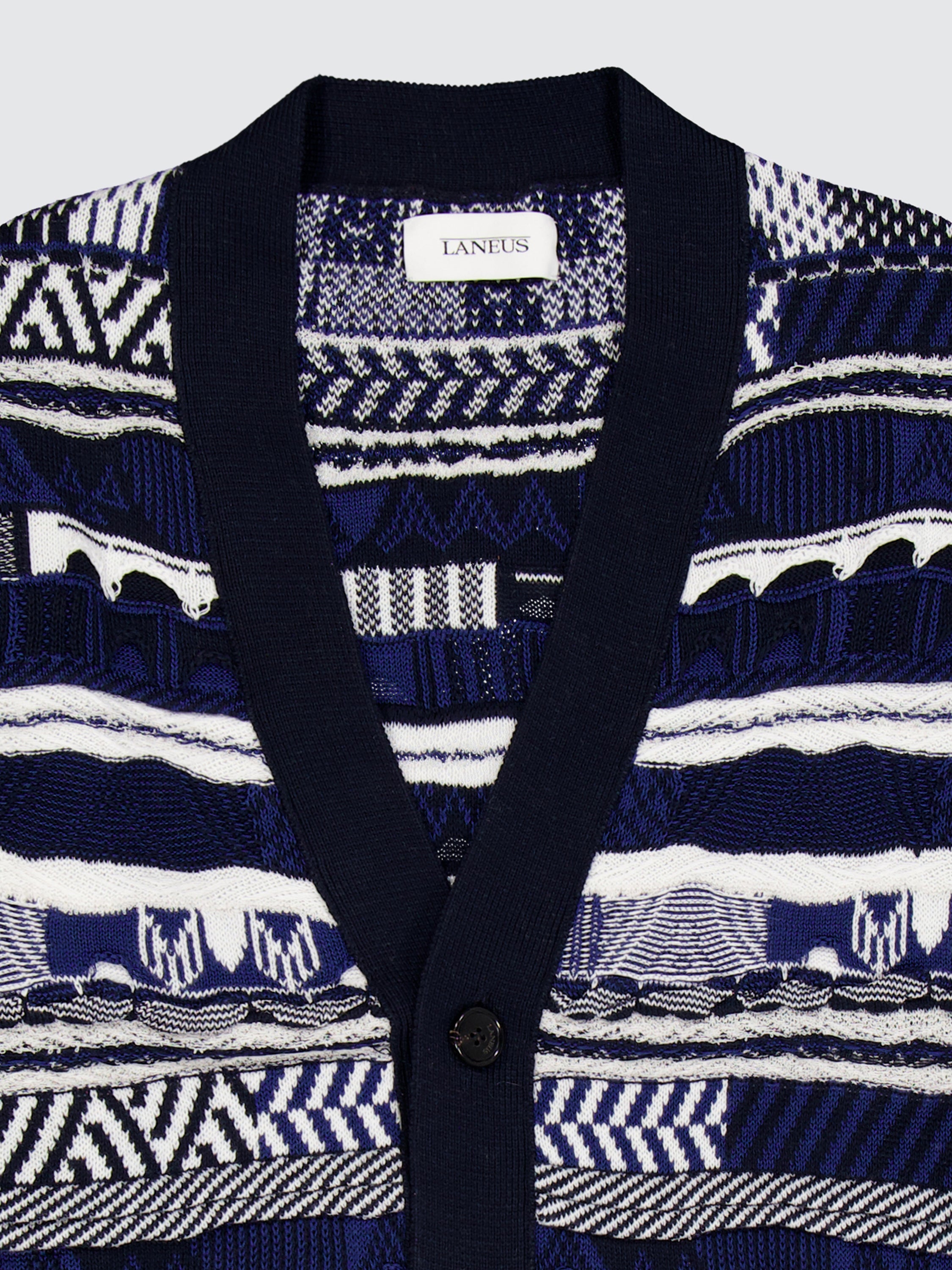 Cardigan "Laneus" jacquard in filato di cotone