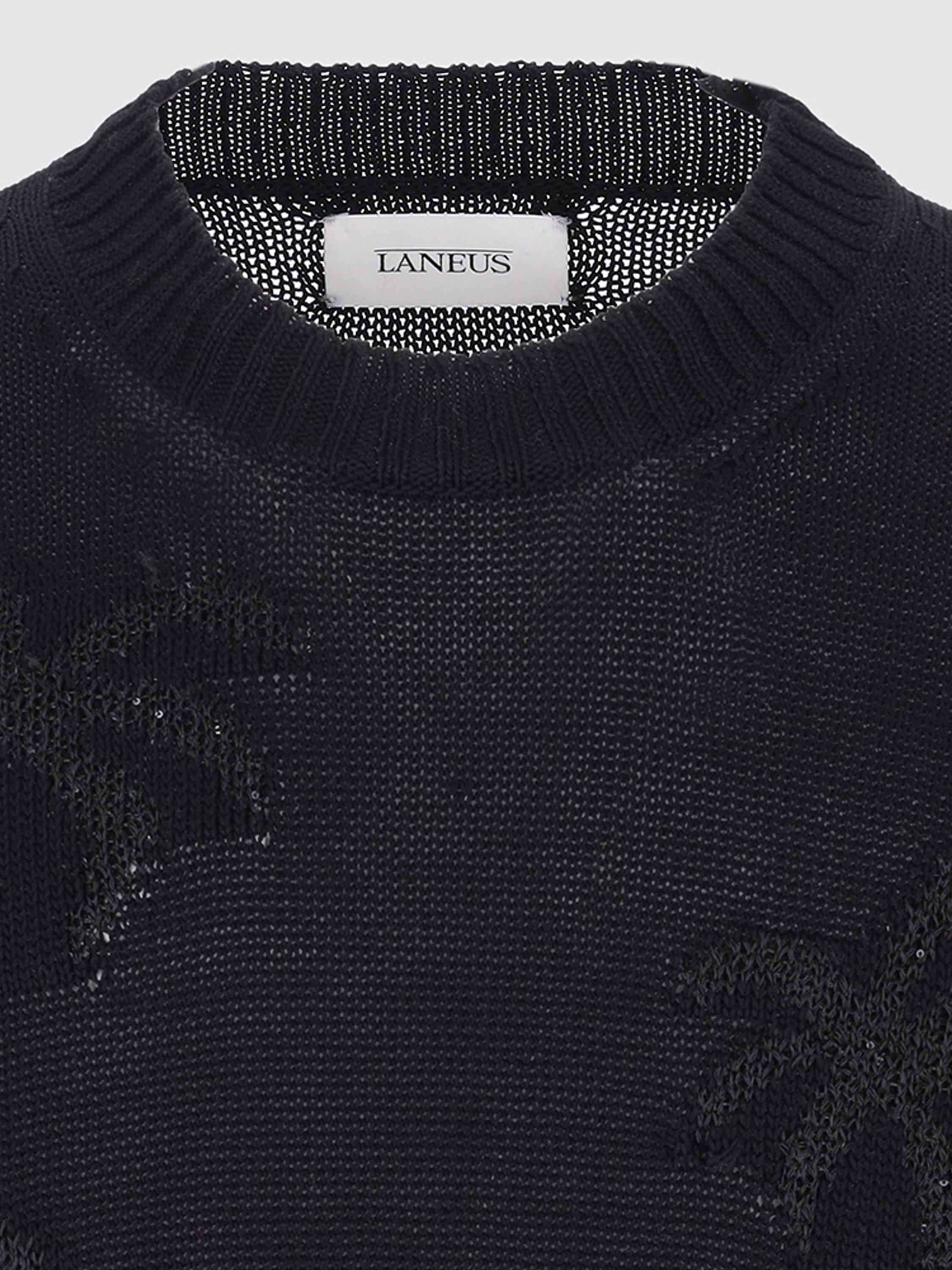 Maglia girocollo jacquard "Laneus"