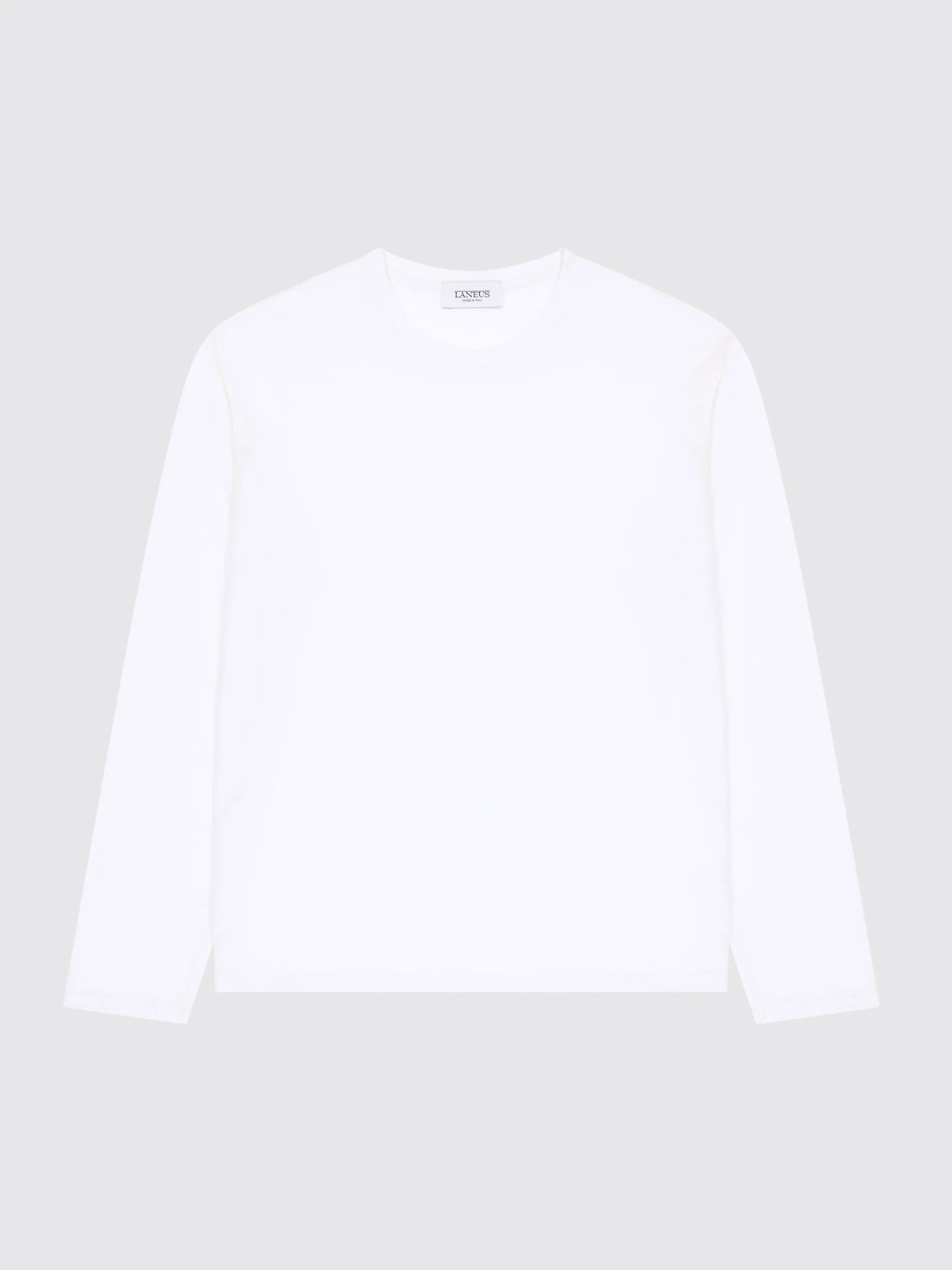 Long sleeve cotton and silk t-shirt