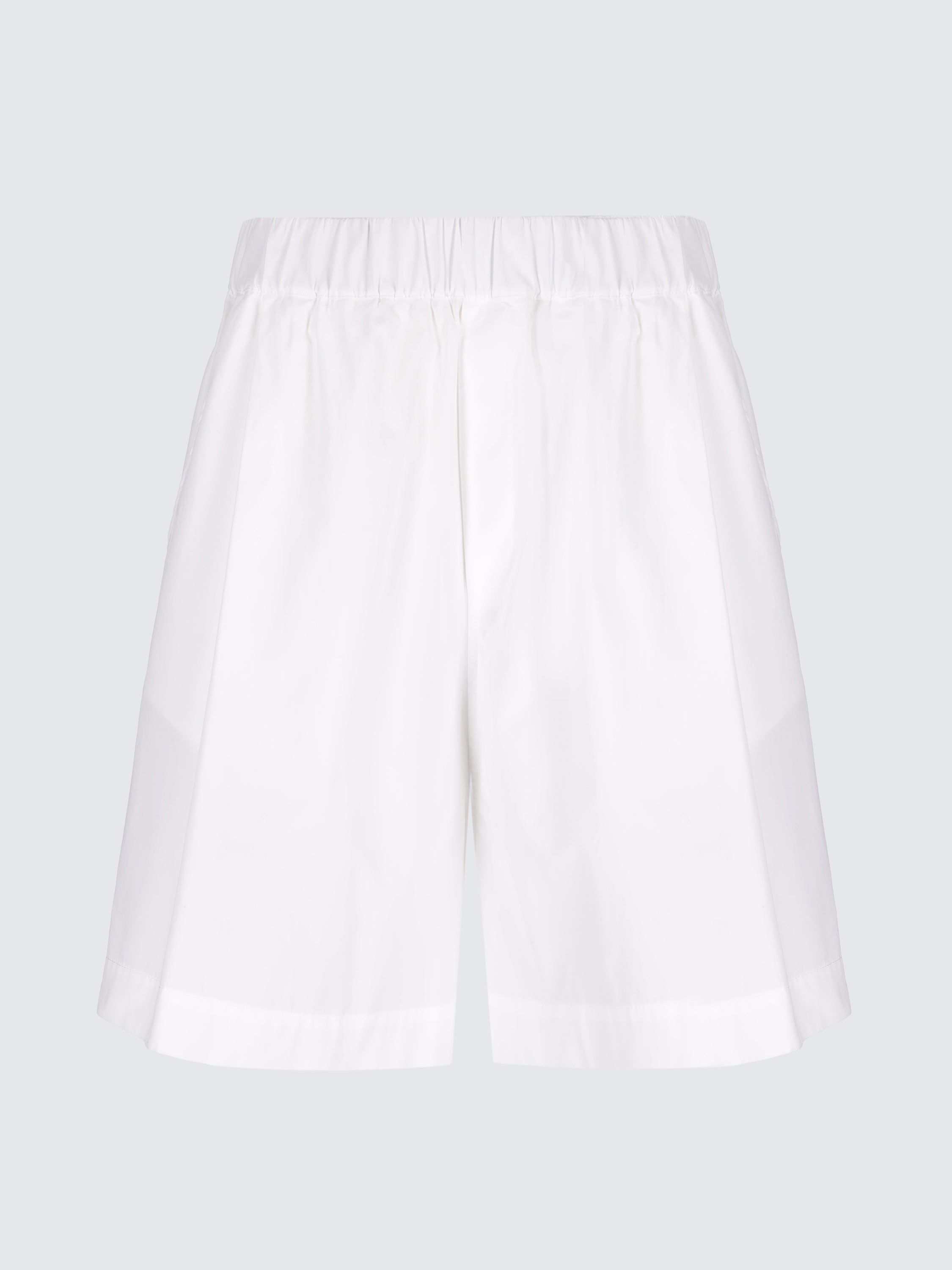Cotton wide leg bermuda
