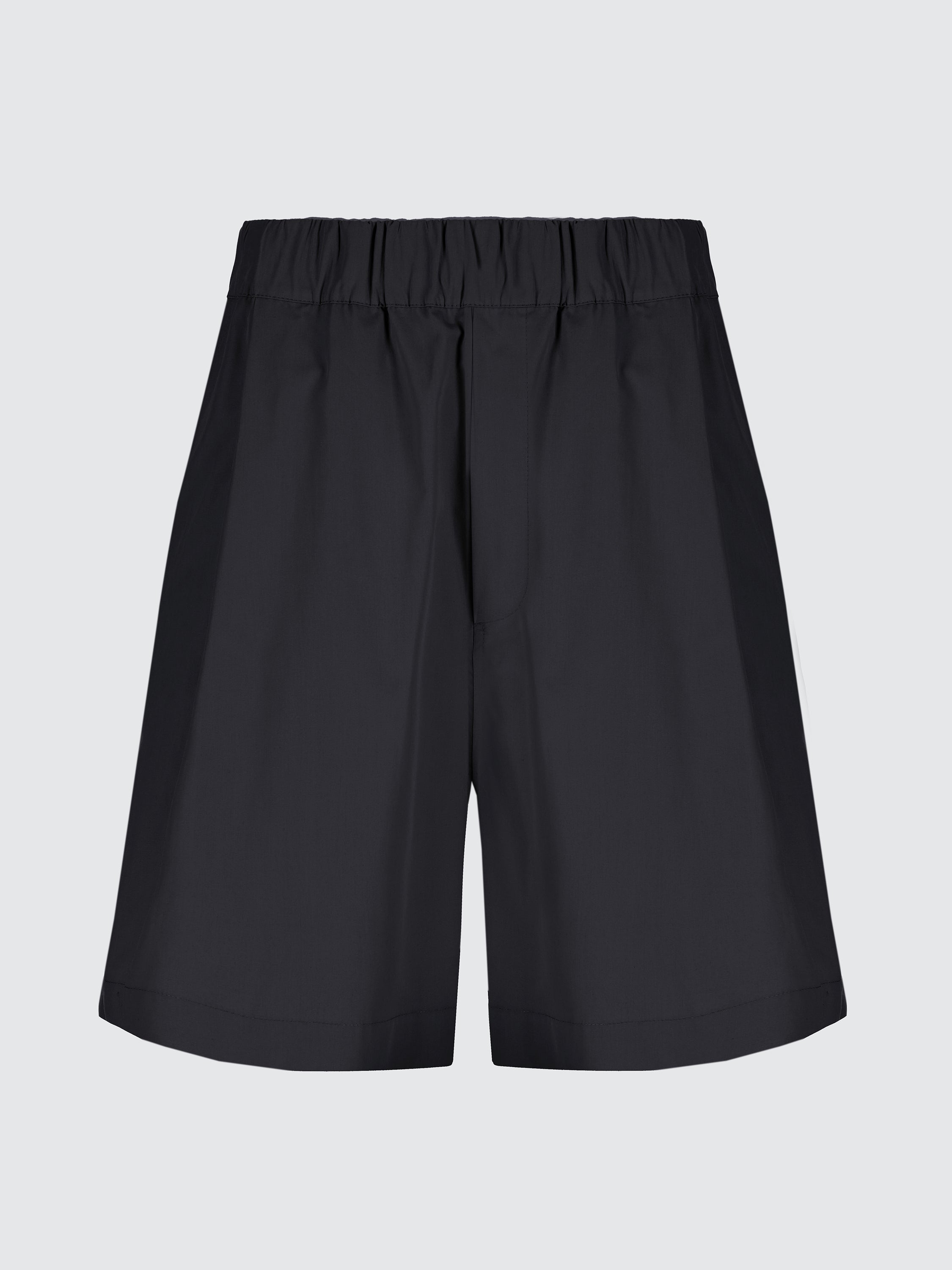 Cotton wide leg bermuda