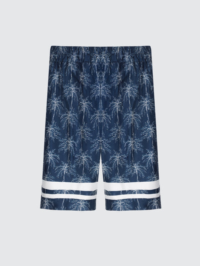 Bermuda gamba larga palm print