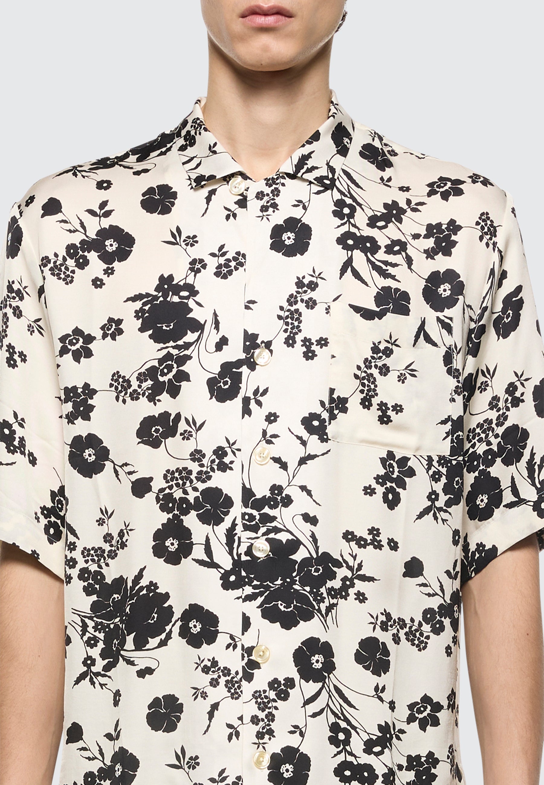 Boxy bowling shirt