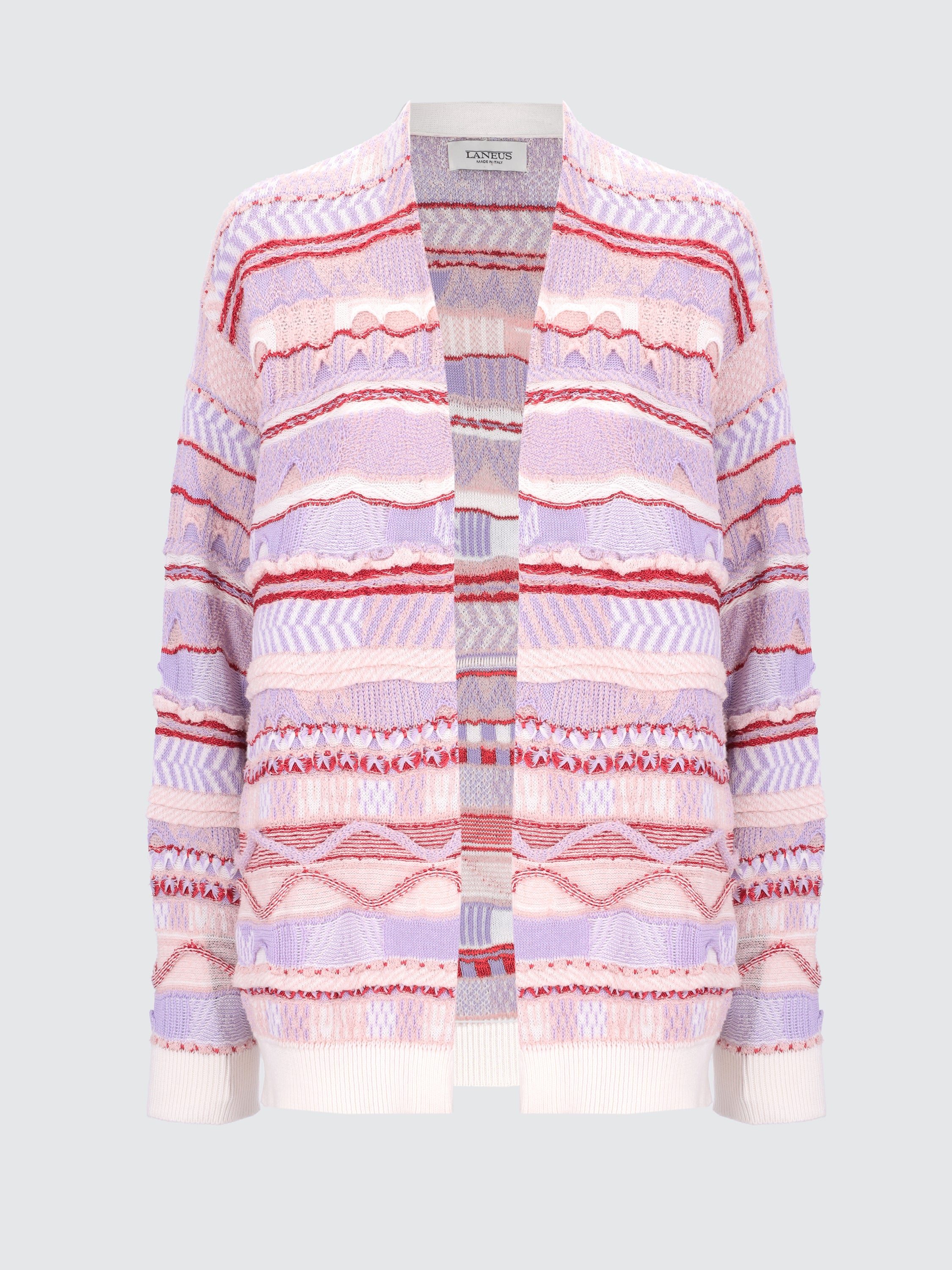 Knitted "Laneus" jacquard cardigan