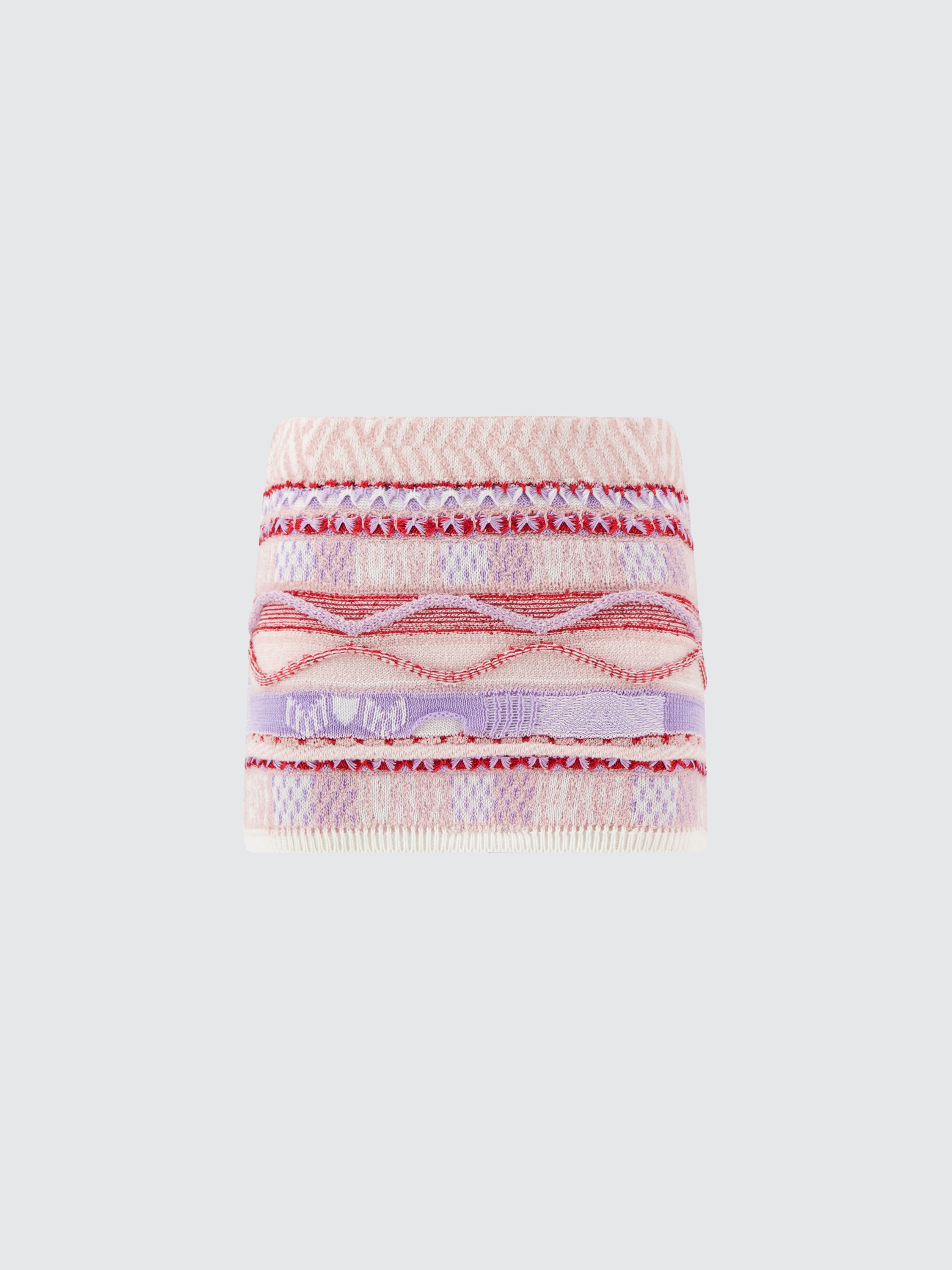 Knitted "Laneus" jacquard mini skirt