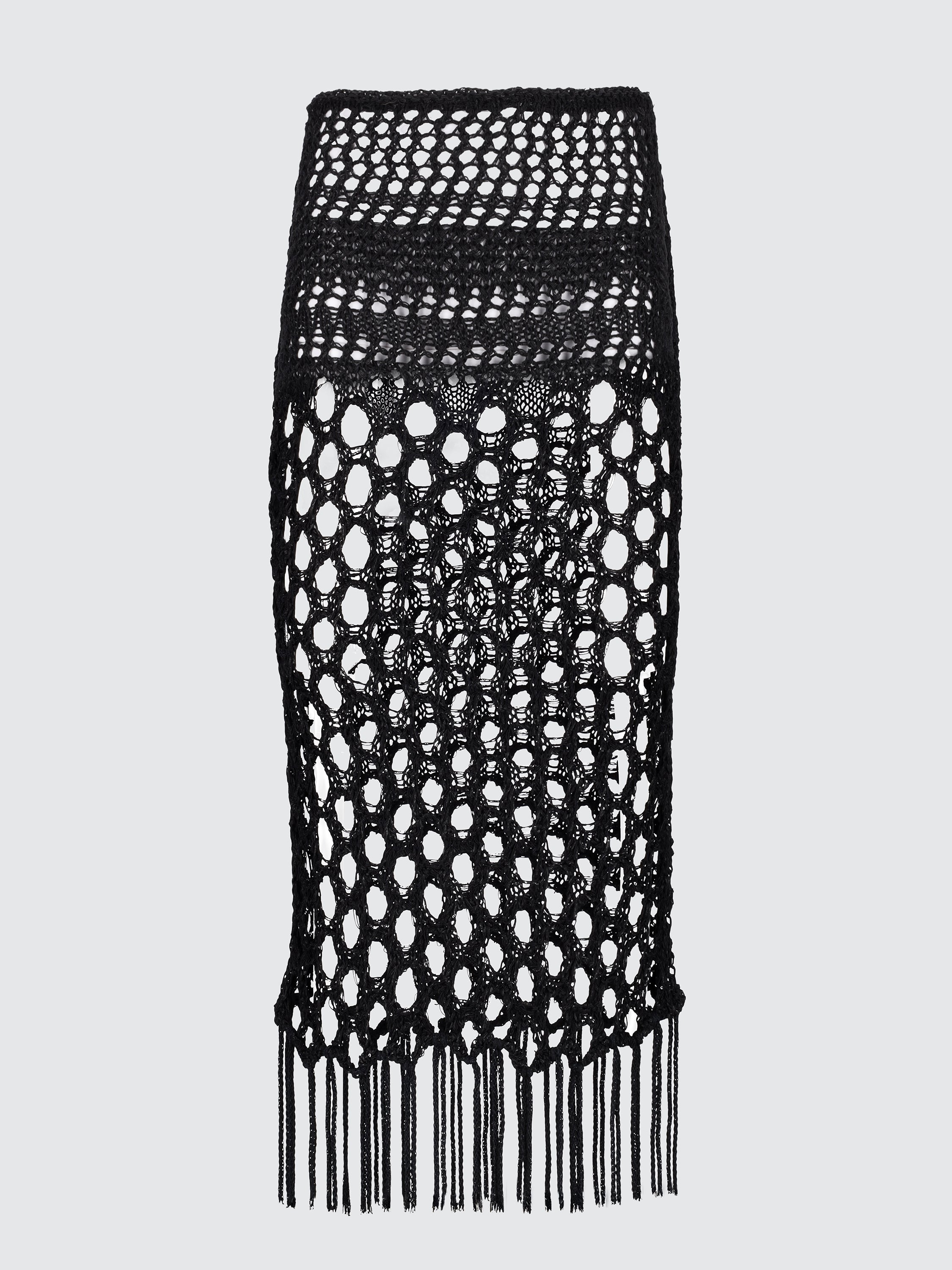Knitted long skirt