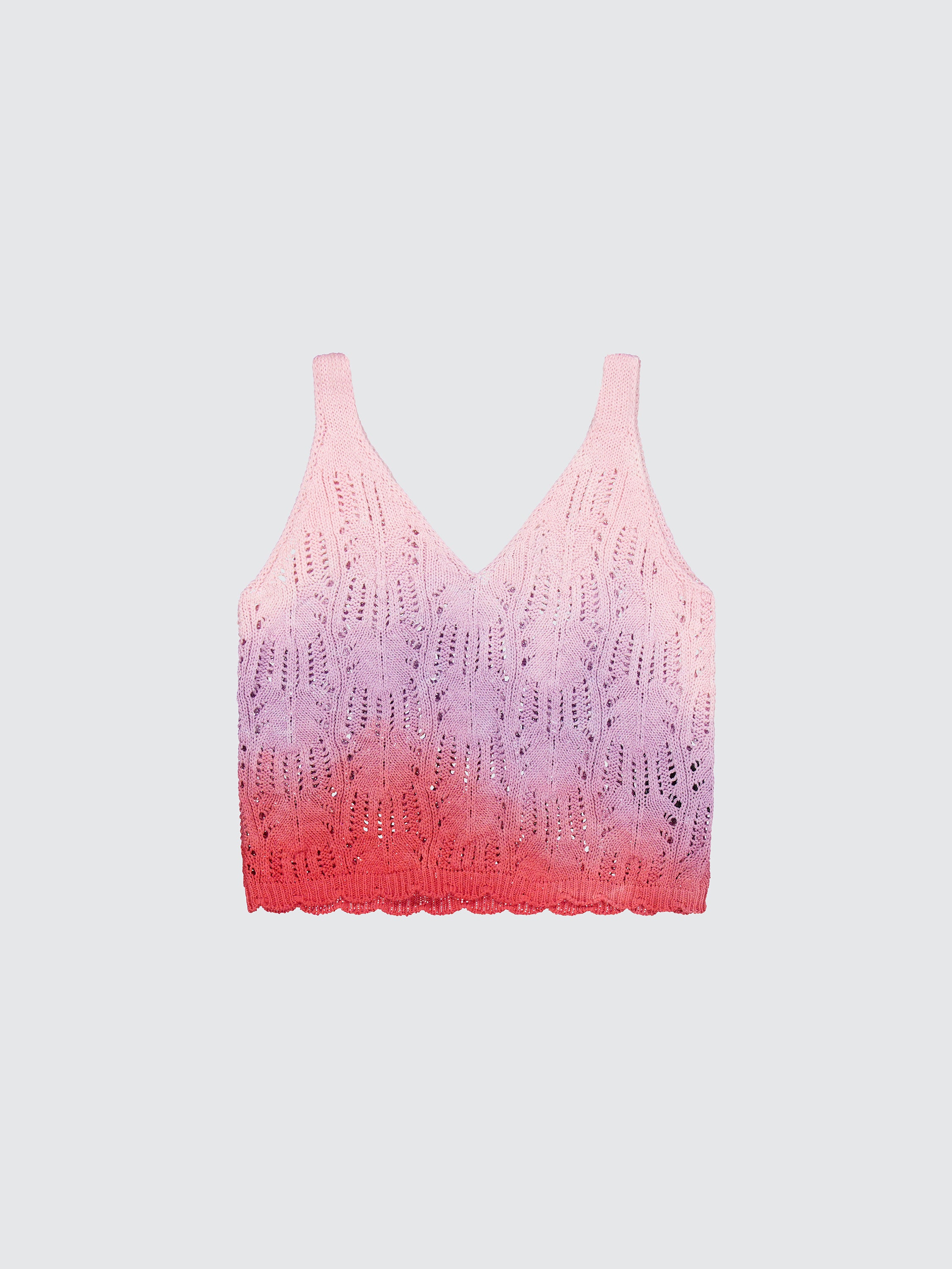 Boxy tank knitted top