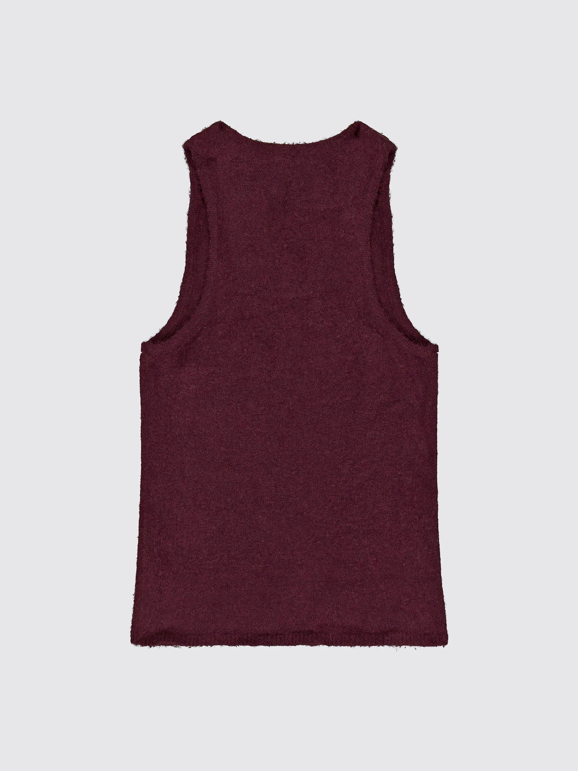 Crew Neck Wool Tank Top