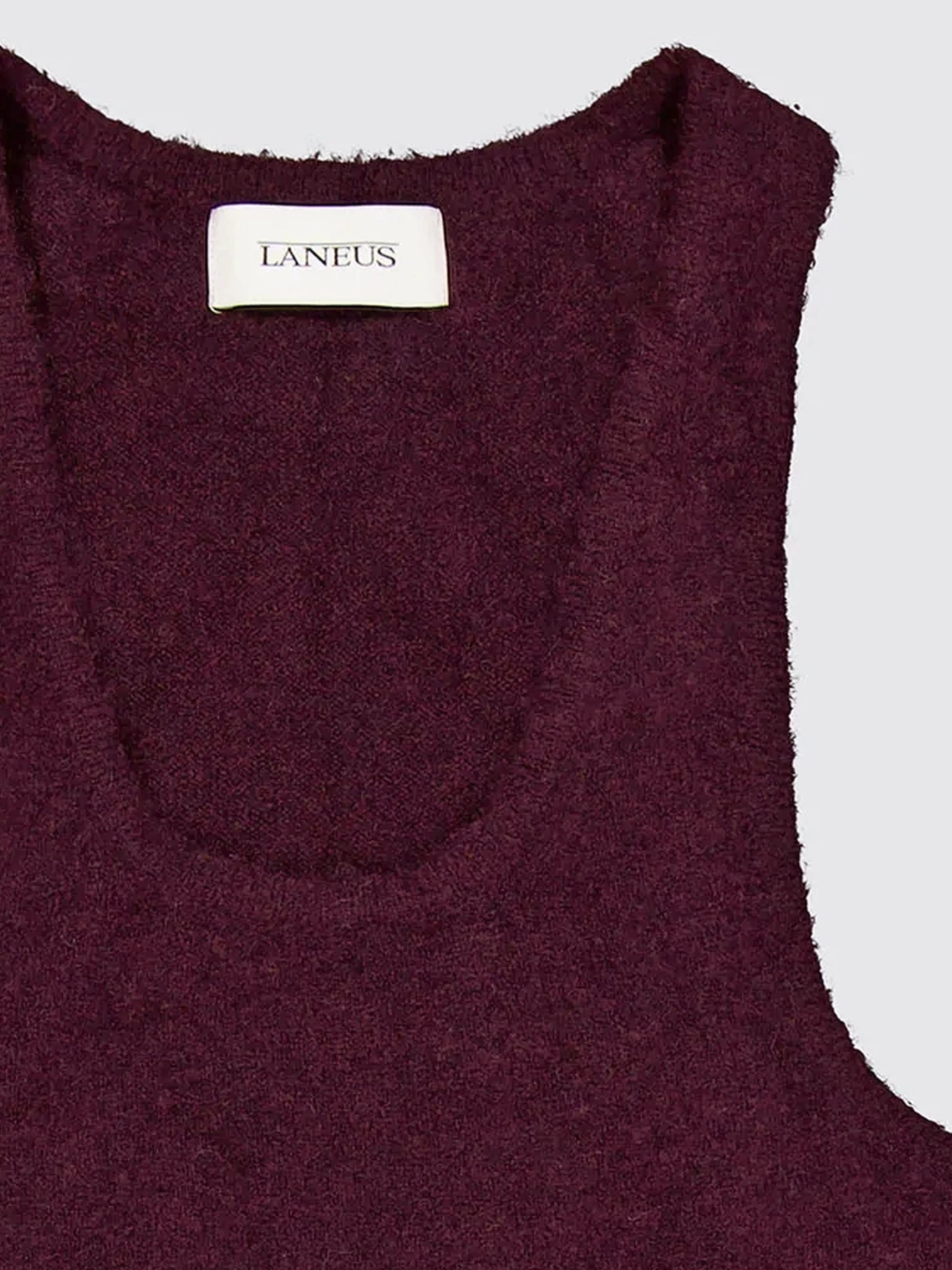 Crew Neck Wool Tank Top