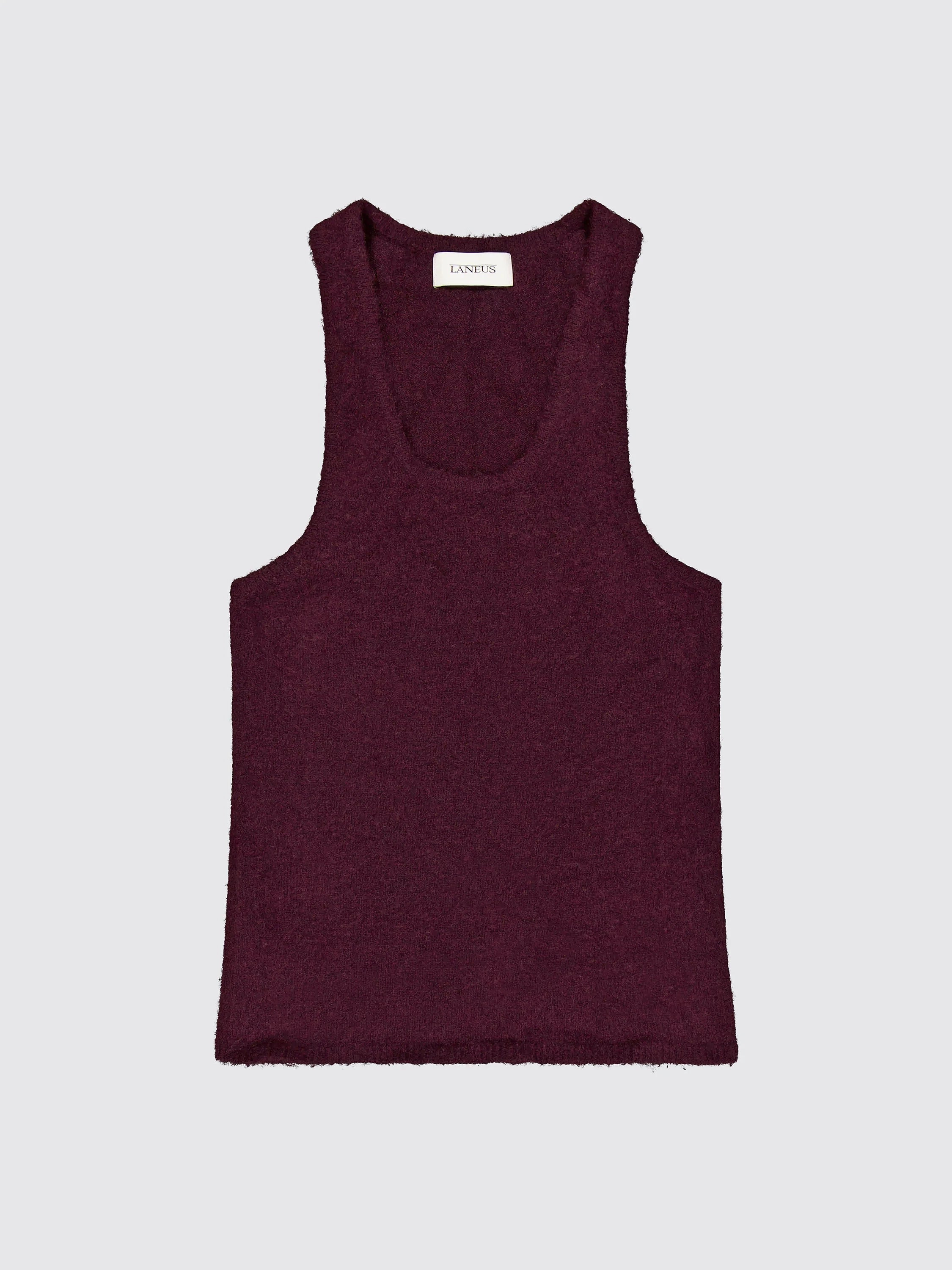 Crew Neck Wool Tank Top